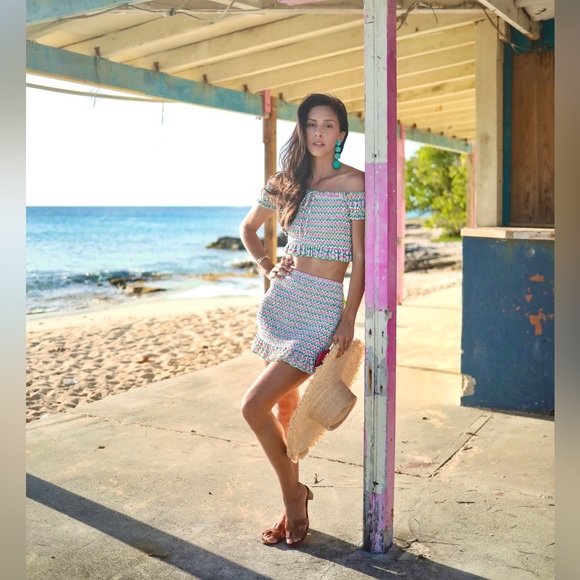 NWT Zara Smocked Skirt and Top Set Brand New - Picture 9 of 11